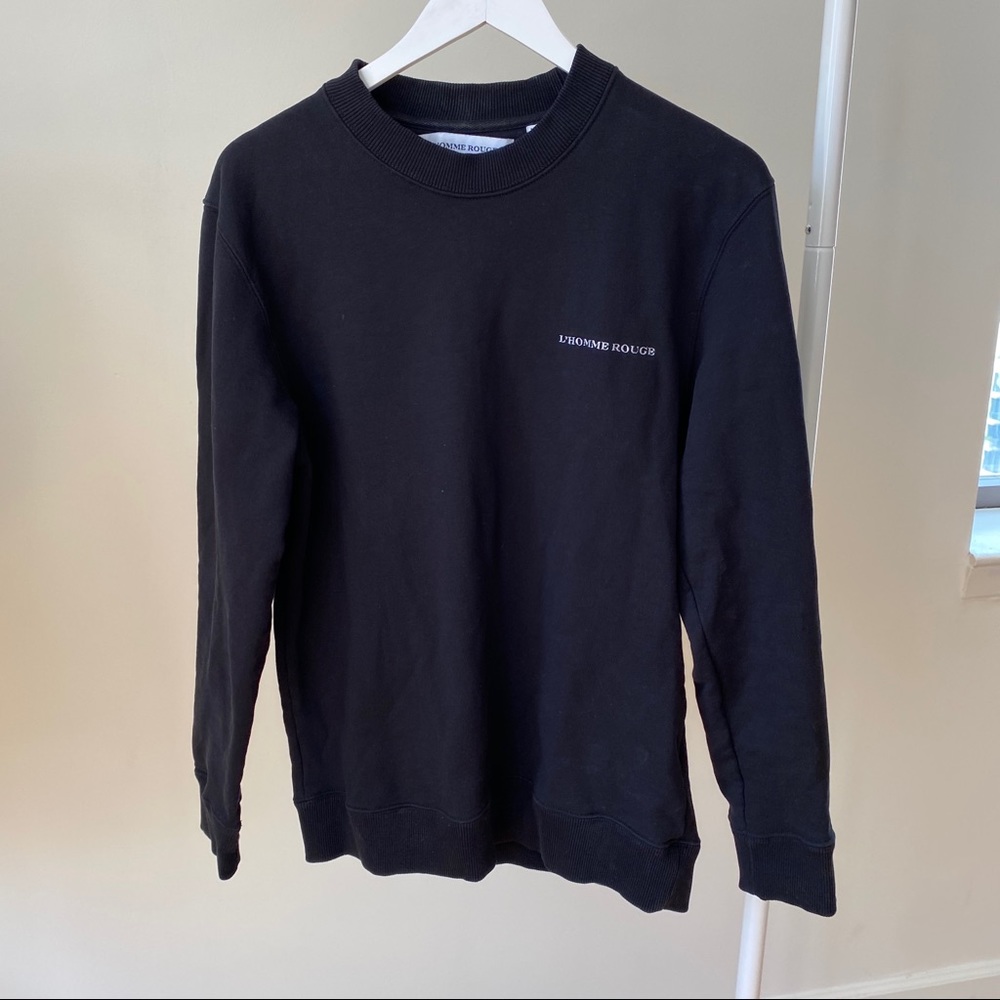 L’HOMME ROUGE // black sweater